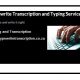 Typing and transcription services